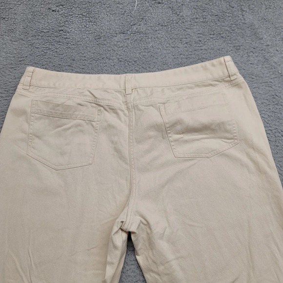 Brooks Brothers 346 Pants Womens 14 Tan Jamie Fit Chino Casual Flat Front Pocket - Picture 4 of 10